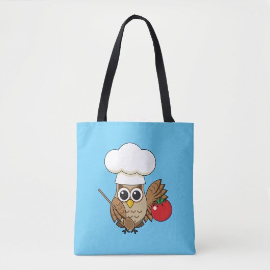 Niedliches Kochen Owl Cartoon Tasche (Vorderseite)