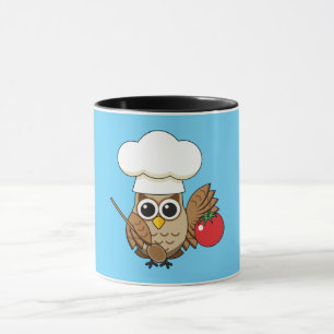 Niedliches Kochen Owl Cartoon Tasse
