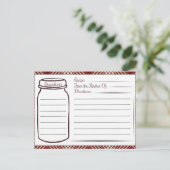 niedliches Kochrezept Postkarte (Stehend Vorderseite)