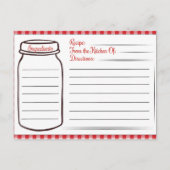 niedliches Kochrezept Postkarte (Vorderseite)