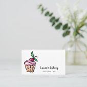 Niedliches Konditorgebäck und Süßigkeiten Zuhause- Visitenkarte (Stehend Vorderseite)