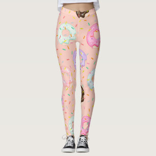 Niedliches Konditorgeschäft Sprinkles Donuts Muste Leggings