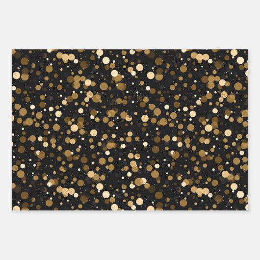 Niedliches Konfetti-Party Geschenkpapier Set (Vorderseite 2)