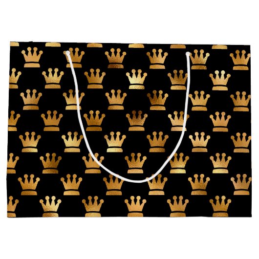 niedliches königliches Party Große Geschenktüte (Rückseite)