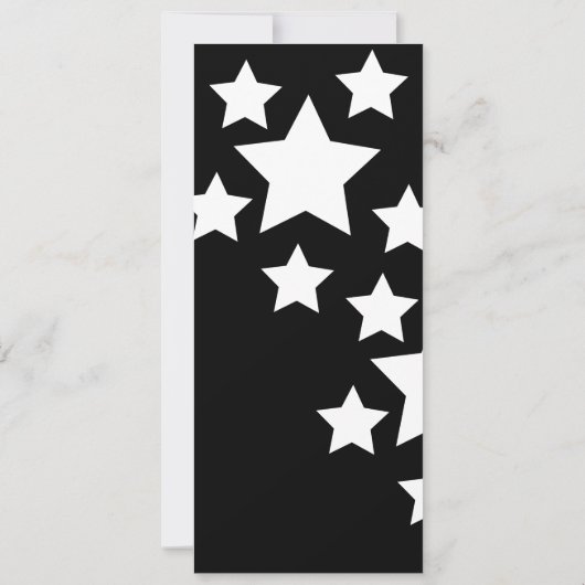 Niedliches Konzert Musik Stars Ticket Style Party Einladung (Rückseite)