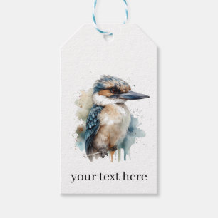 Niedliches Kookaburra auf Zweig, Brauch Geschenkanhänger