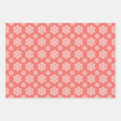 🎄 Niedliches Korallen Weihnachtsmuster Geschenkpapier Set (Vorderseite 2)