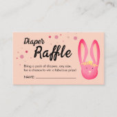 Niedliches Korallenrosa Pastellfarben Party Windel Begleitkarte (Vorderseite)