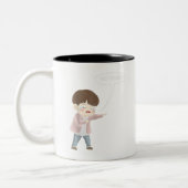 Niedliches Koreanisches Drama - KDrama Anime Gift Zweifarbige Tasse (Links)