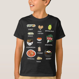Niedliches koreanisches Essen , Bibimbai und korea T-Shirt