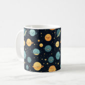 Niedliches Kosmos-Muster Kaffeetasse (Vorderseite Links)
