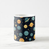 Niedliches Kosmos-Muster Kaffeetasse (Mittel)