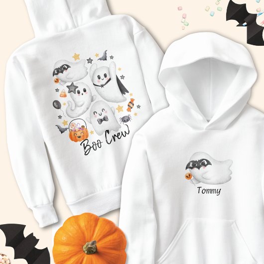 Niedliches Kostüm Spooky Ghost Pumpkin Halloween Hoodie