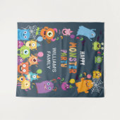 Niedliches Kostümmonster-Halloween-Party für Kinde Wandteppich (Vorderseite (Horizontal))