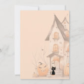 Niedliches KostümParty Halloween Kindergeburtstag Einladung (Rückseite)