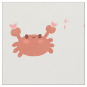 Niedliches Krabbengewebe Stoff (Nahaufnahme)