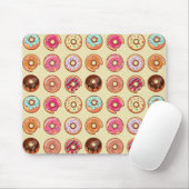 Niedliches Krapfen-Muster Mousepad (Mit Mouse)