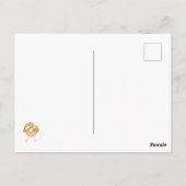 Niedliches Krapfen-Muster Postkarte (Rückseite)
