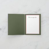 Niedliches Kreuz mit Rose, anpassbar Karte (Innenseite)