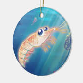 Niedliches Krill Keramikornament (Links)