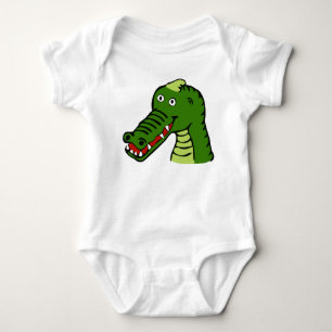 Niedliches Krokodil Baby Strampler