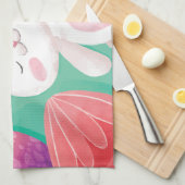 Niedliches Küchen-Tuch Osterhasewatercolor-| Geschirrtuch (Viertel Falte)