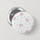 Niedliches Kuchenmuster Button (Vorne & Hinten)