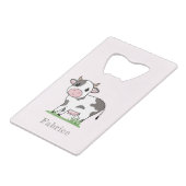 Niedliches Kuhflaschenöffner Geldbeutel Flaschenöffner (Vorderseite Schrägansicht)