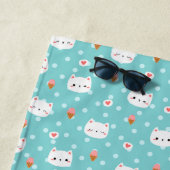 Niedliches Kühl- und Eiscreme-Muster Handtuch (Beispiel)