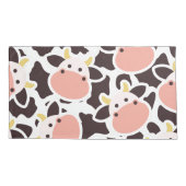 Niedliches Kuhmuster Kissenbezug (Rückseite)