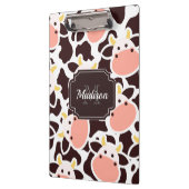 Niedliches Kuhmuster Klemmbrett (Links)