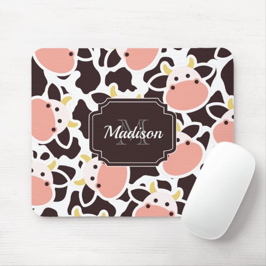 Niedliches Kuhmuster Mousepad (Mit Mouse)