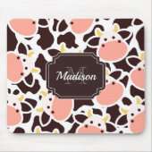 Niedliches Kuhmuster Mousepad (Vorne)