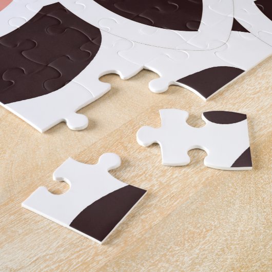 Niedliches Kuhmuster Puzzle (Seite)