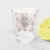 Niedliches Kuhmuster Schnapsglas (Rückseite)