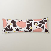 Niedliches Kuhmuster Seitenschläferkissen (Rückseite)