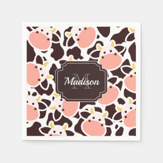 Niedliches Kuhmuster Serviette