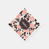 Niedliches Kuhmuster Serviette (Ecke)