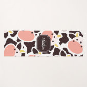 Niedliches Kuhmuster Yogamatte (Vorderseite (Horizontal))