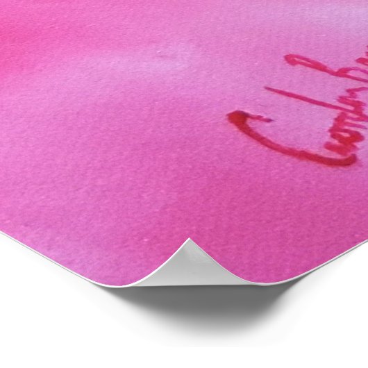 Niedliches Kuhporträt Poster (Ecke)