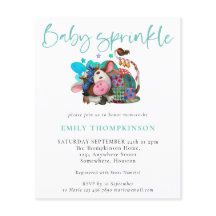 Niedliches Kuhschlafen Aquamarines Baby Sprinkle e