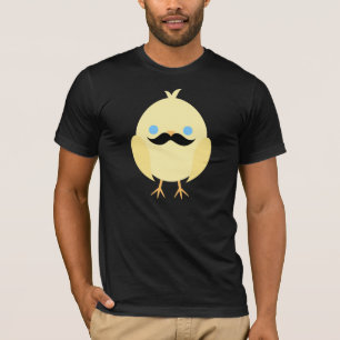 Niedliches Küken mit dem Schnurrbart T-Shirt