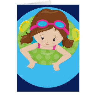 Niedliches kundenspezifisches Swim-Mädchen