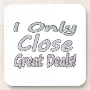 Niedliches Kunstdesign über "Great Deals". Kaufen Getränkeuntersetzer