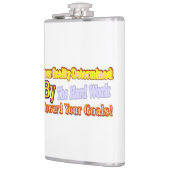 Niedliches Kunstdesign über "Ihre Realität". Coff  Flachmann (Links)