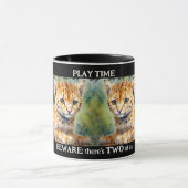 Niedliches künstlerisches Baby Tiger Katzen Tasse (Zentrum)