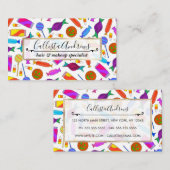 Niedliches Künstlerisches Halloween Candy Watercol Visitenkarte (Vorne/Hinten)