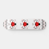 Niedliches Künstlerisches Herz Ladybug Skateboard  (Horizontal)