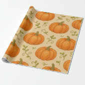 Niedliches Kürbismuster - Wrapping Paper - Hallowe Geschenkpapier (Ungerollt)