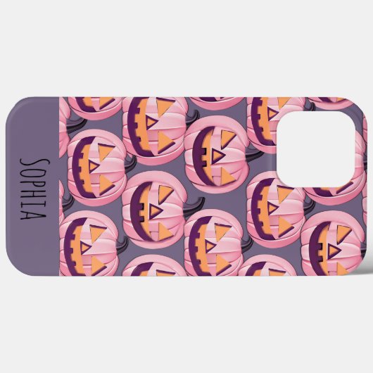 Niedliches KürkPattern Halloween Personalisiert Case-Mate iPhone Hülle (Rückseite (Horizontal))